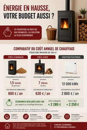 Flyer installateur de poêles - FERRON CONFORT HABITAT